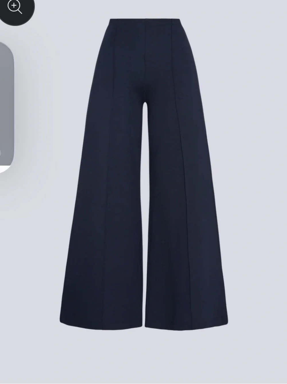 Ripley Radar Wide-Leg High-Waist Pants in NavyWomen's Ponte medium - Picture 3 of 4